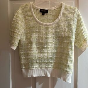 TRUTH by Republic short sleeve white and light green sweater in size small